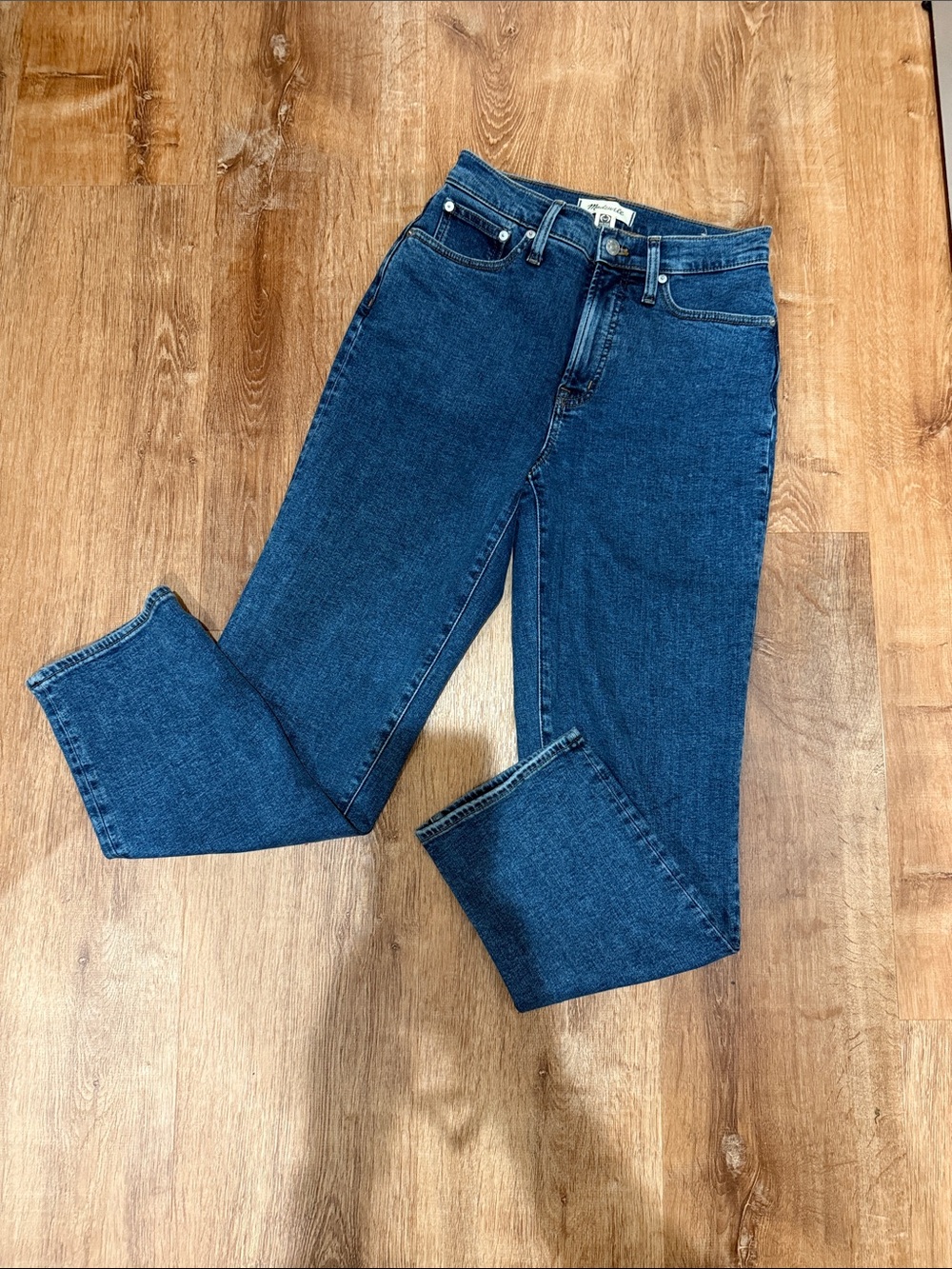 Madewell Straight-Leg Jeans in Dark